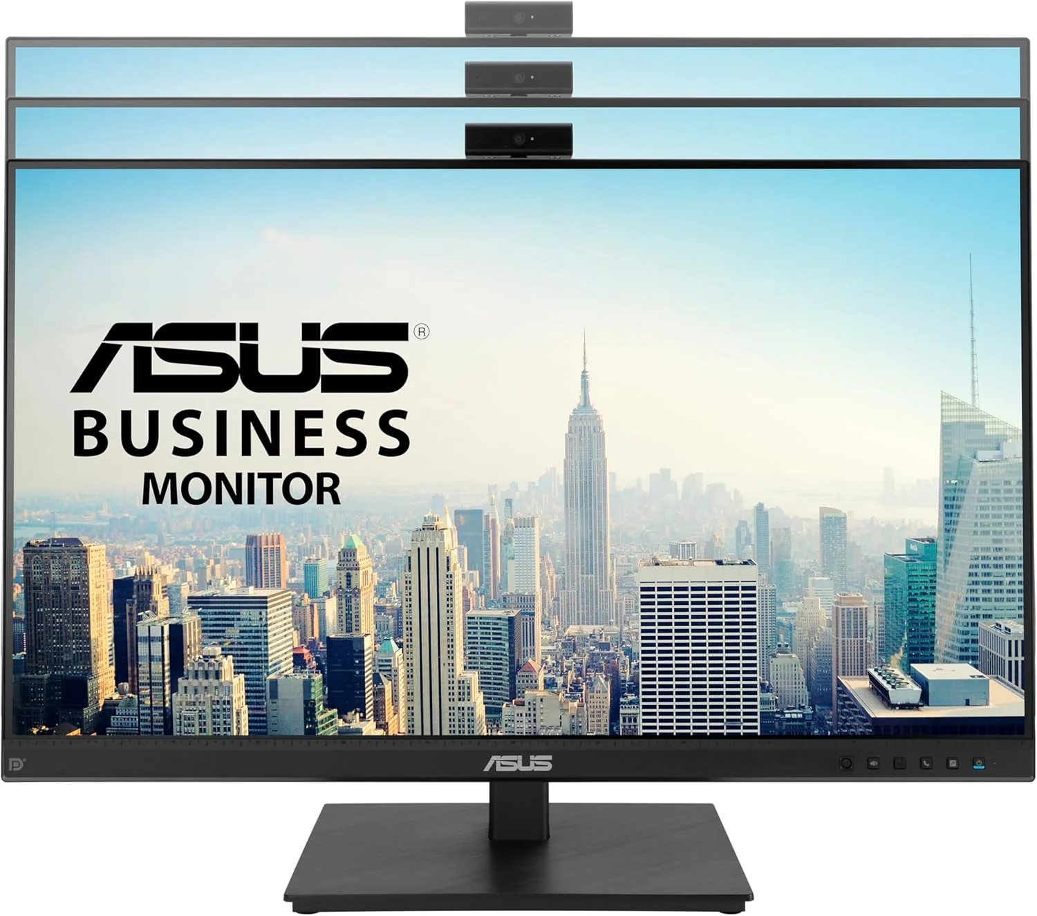 ASUS 27” 1080P Video Conference Monitor (BE279QSK) - Full HD, IPS, Built-in Adjustable 2MP Webcam, Mic Array, Speakers, Eye Care, Wall Mountable, Frameless, HDMI, DisplayPort, VGA, Height Adjustable (Certified Refurbished) - Image 4