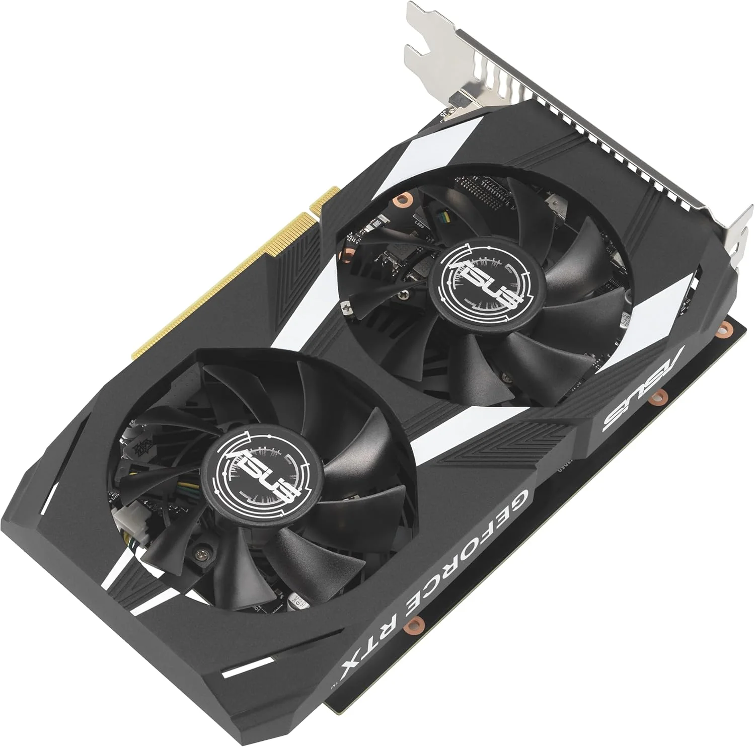 ASUS Dual NVIDIA GeForce RTX 3050 6GB OC Edition Gaming Graphics Card - PCIe 4.0, 6GB GDDR6 Memory, HDMI 2.1, DisplayPort 1.4a, 2-Slot Design, Axial-tech Fan Design, 0dB Technology, Steel Bracket (Certified Refurbished) - Image 2