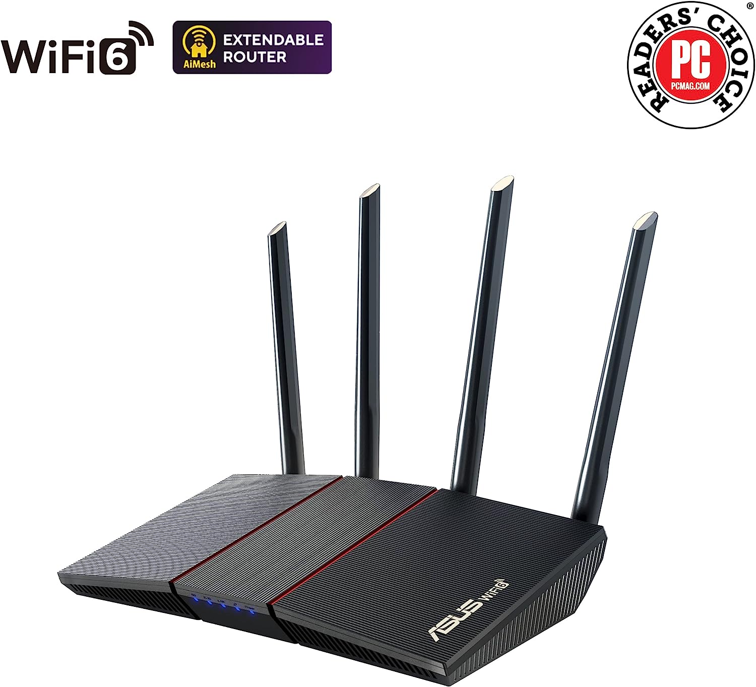ASUS RT-AX55 (AX1800) Dual Band WiFi 6 Extendable Router, Subscription-Free Network Security, Instant Guard, Parental Controls, Built-in VPN, AiMesh Compatible, Gaming & Streaming, Smart Home (Certified Refurbished) - Image 10
