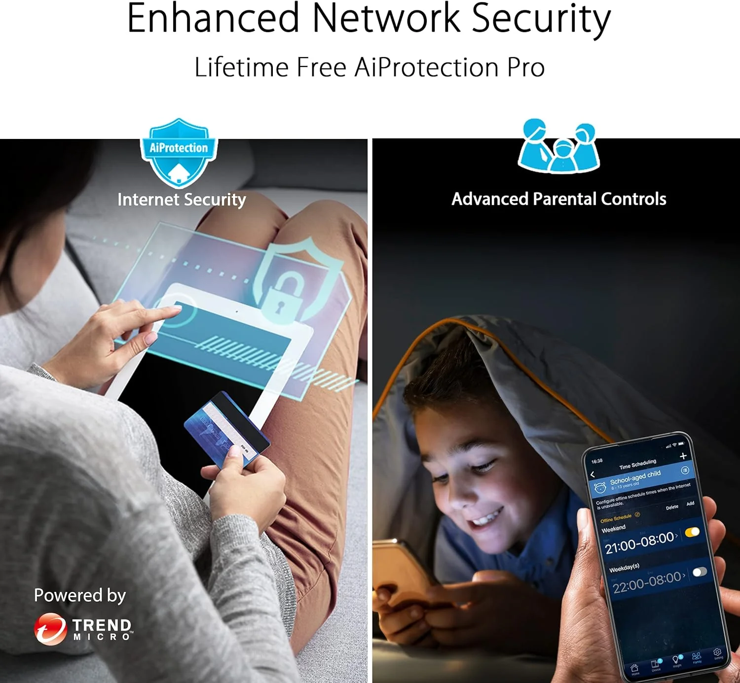 ASUS RT-AX88U Pro (AX6000) Dual Band WiFi 6 Extendable Gaming Router, Dual 2.5G Ports, ASUS Rangeboost Plus, Port Forwarding, Subscription-Free Network Security, VPN, AiMesh Compatible (Certified Refurbished) - Image 8