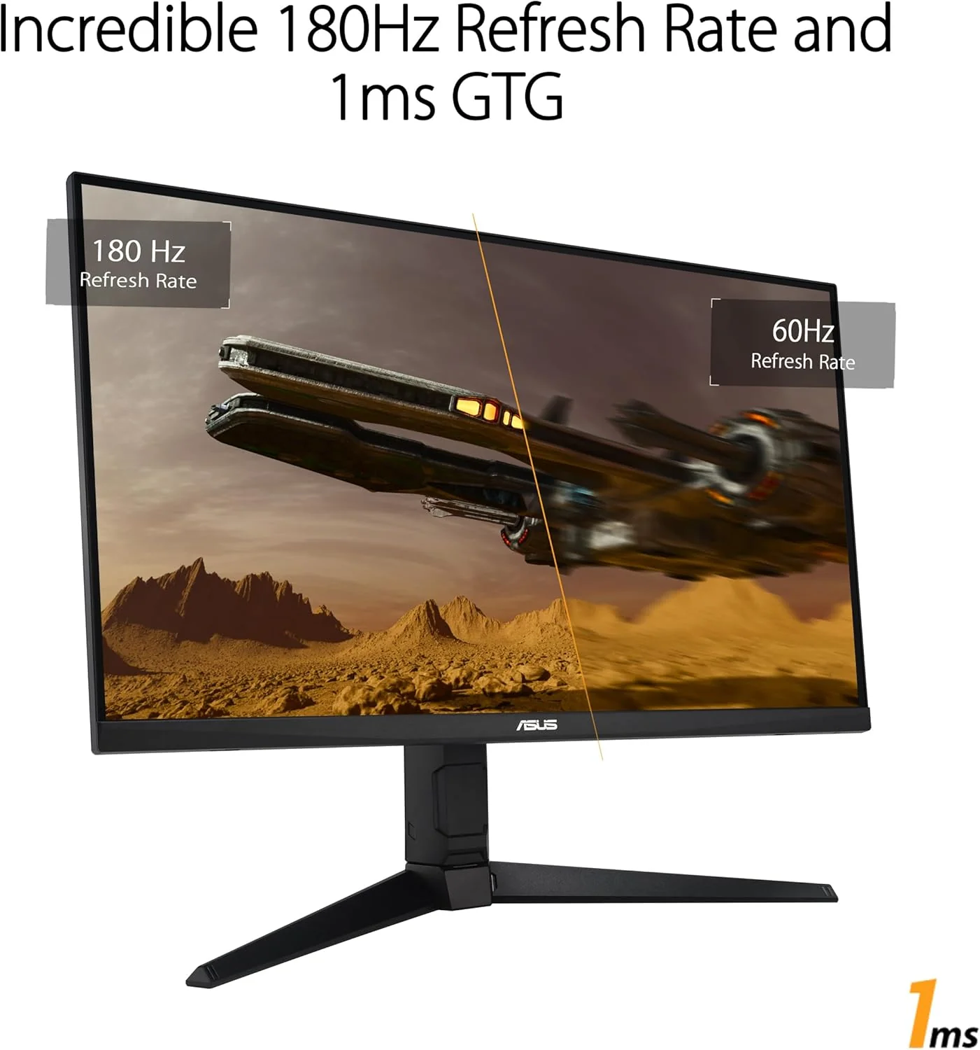 ASUS TUF Gaming 27” 1440P Monitor (VG27AQL3A) - QHD (2560 x 1440), 180Hz, 1ms, Fast IPS, Extreme Low Motion Blur SYNC, G-SYNC Compatible (Certified Refurbished) - Image 5