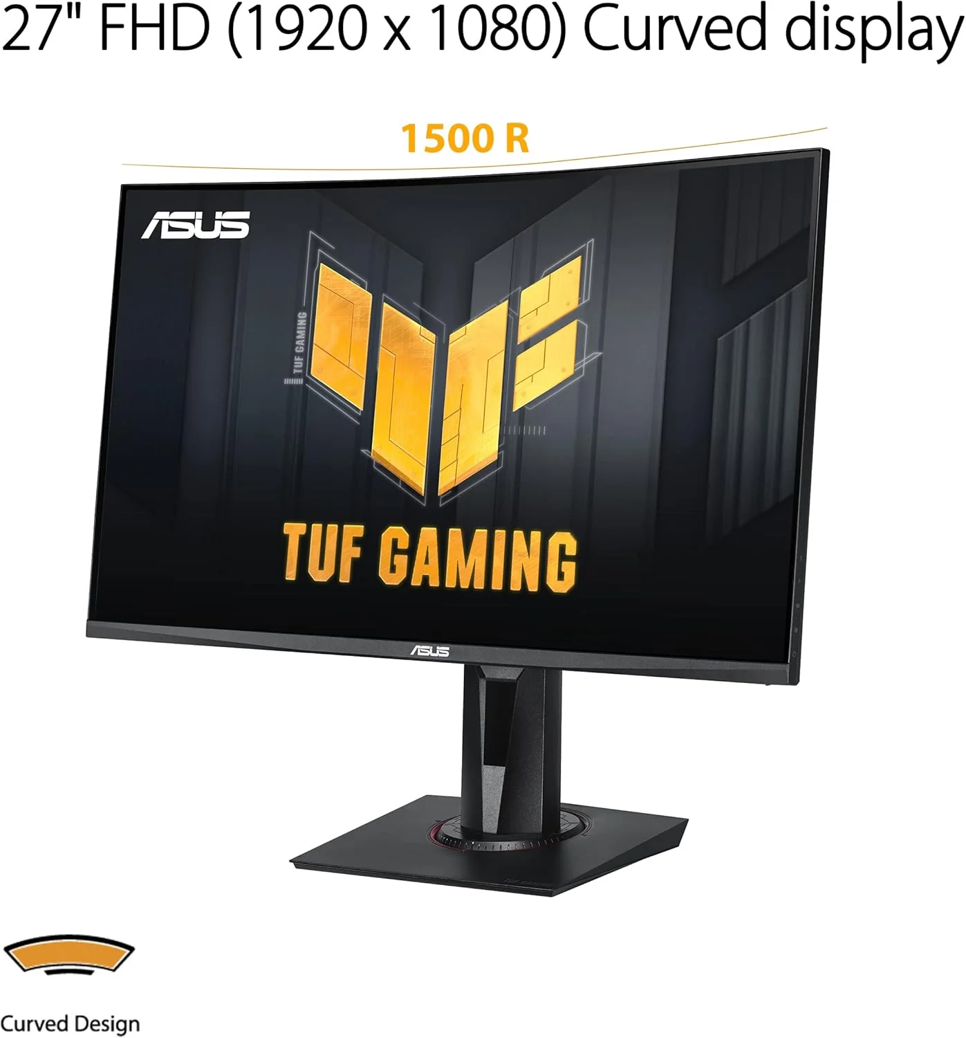 ASUS TUF VG27VQM 27" Class Full HD Curved Screen Gaming LCD Monitor (Certified Refurbished) - Image 2