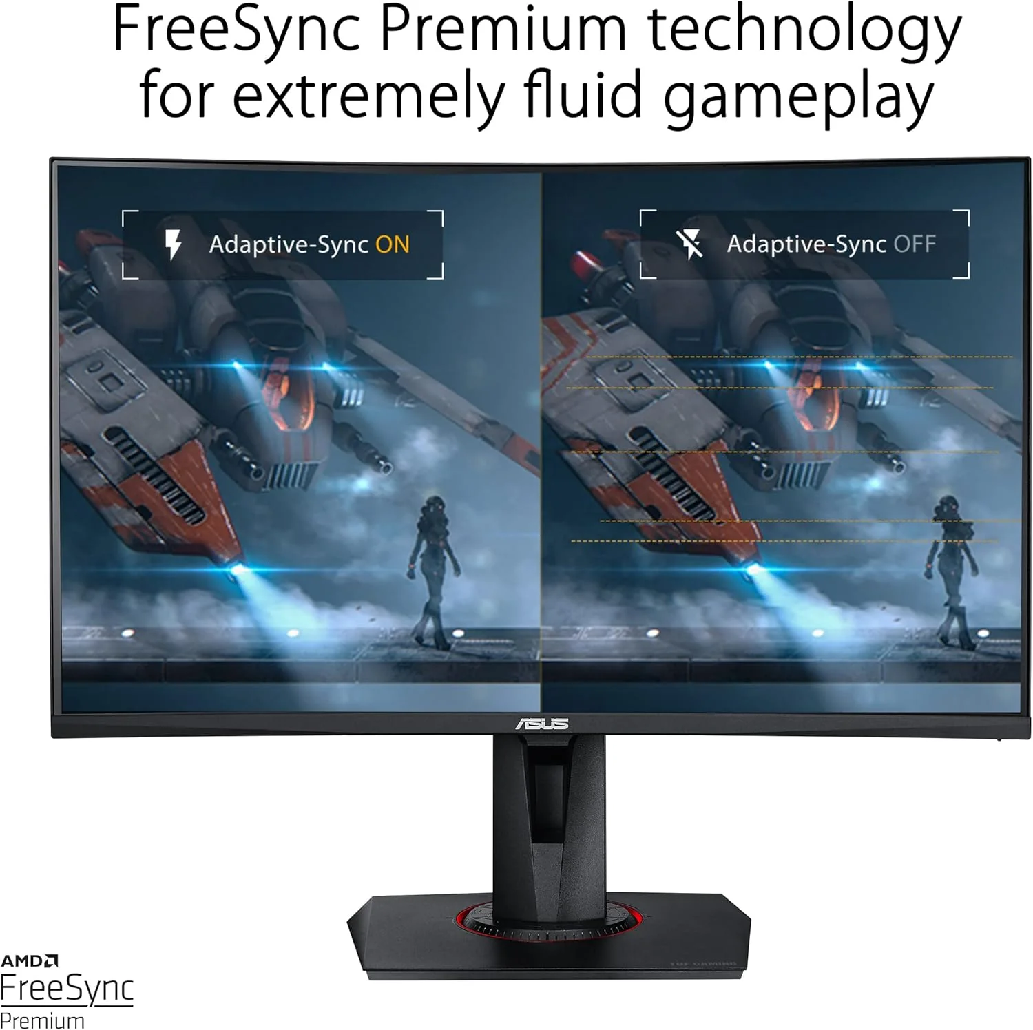 ASUS TUF VG27VQM 27" Class Full HD Curved Screen Gaming LCD Monitor (Certified Refurbished) - Image 4