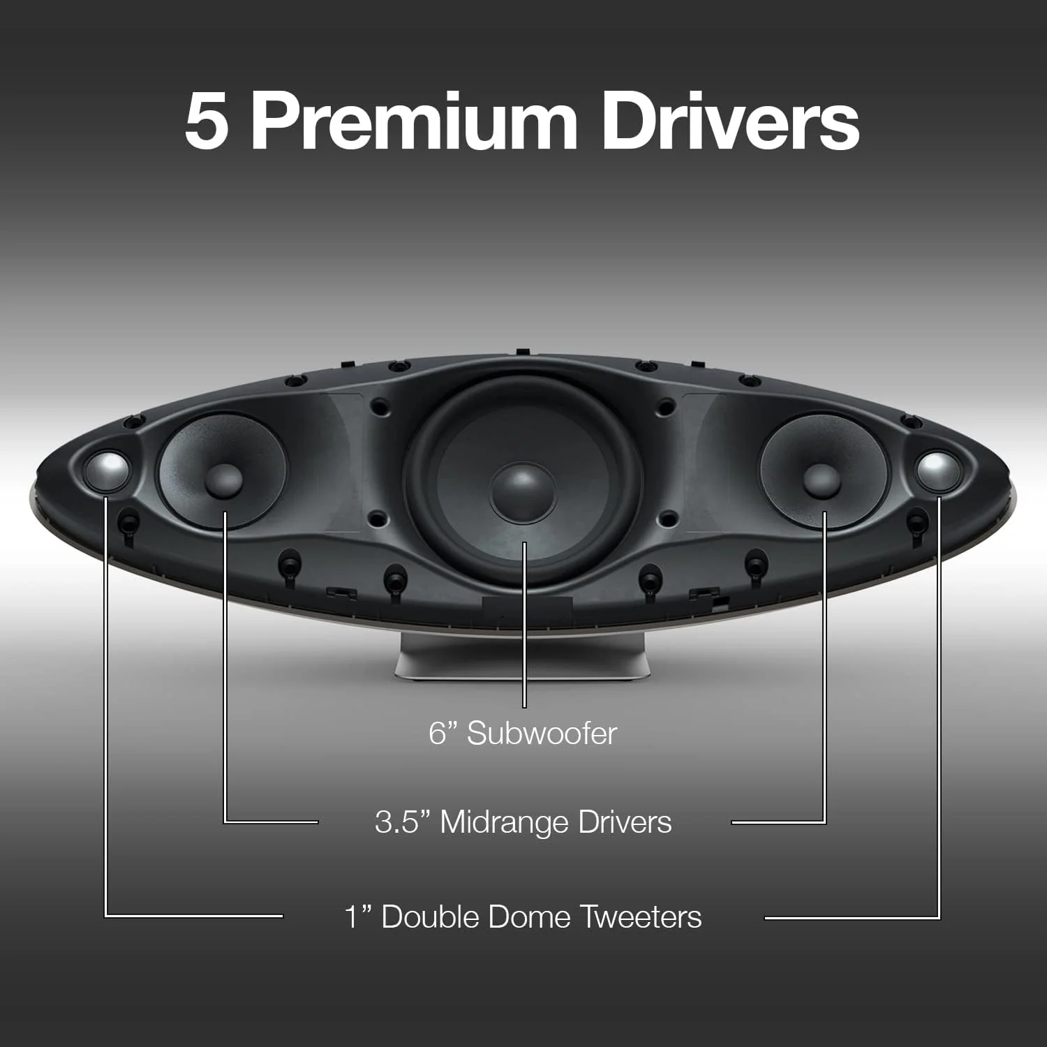 Bowers & Wilkins Zeppelin Wireless Speaker with 5 Drivers & Subwoofer (Certified Refurbished) - Image 4