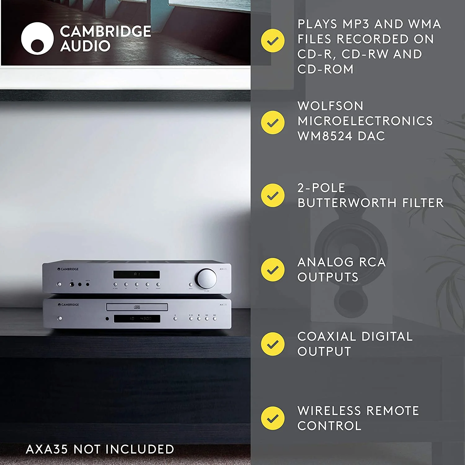 Cambridge Audio AXC35 CD Player (Certified Refurbished) - Image 4