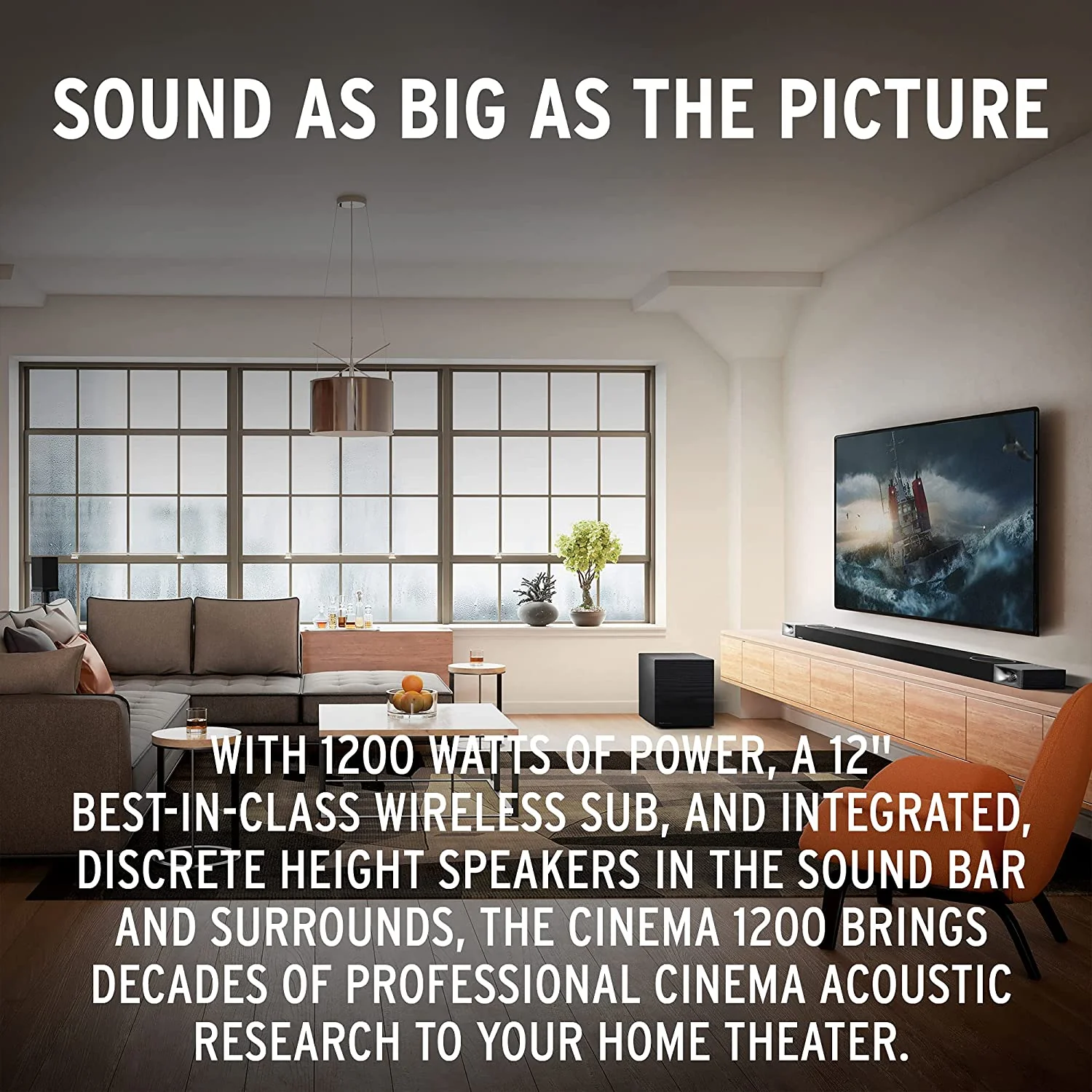 Klipsch Cinema 1200 5.1.4 Dolby Atmos Sound Bar and Surround Sound System (Certified Refurbished) - Image 4