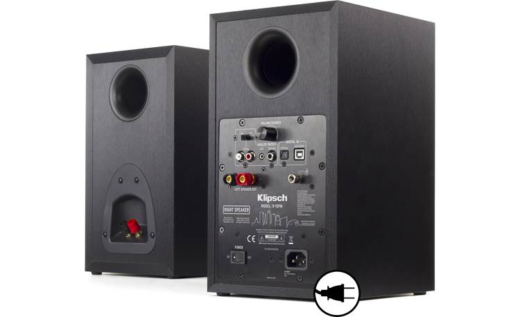 Klipsch R-15PM Powered Monitor Speakers - Black (Pair) (Certified Refurbished) - Image 2