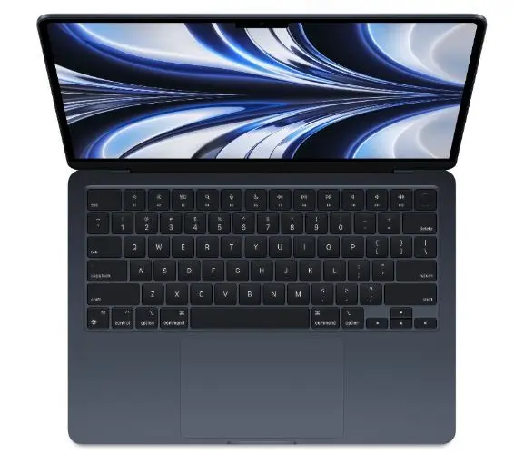 Macbook Air (13", 2022, M2 series) - Midnight (Certified Refurbished) - Image 2