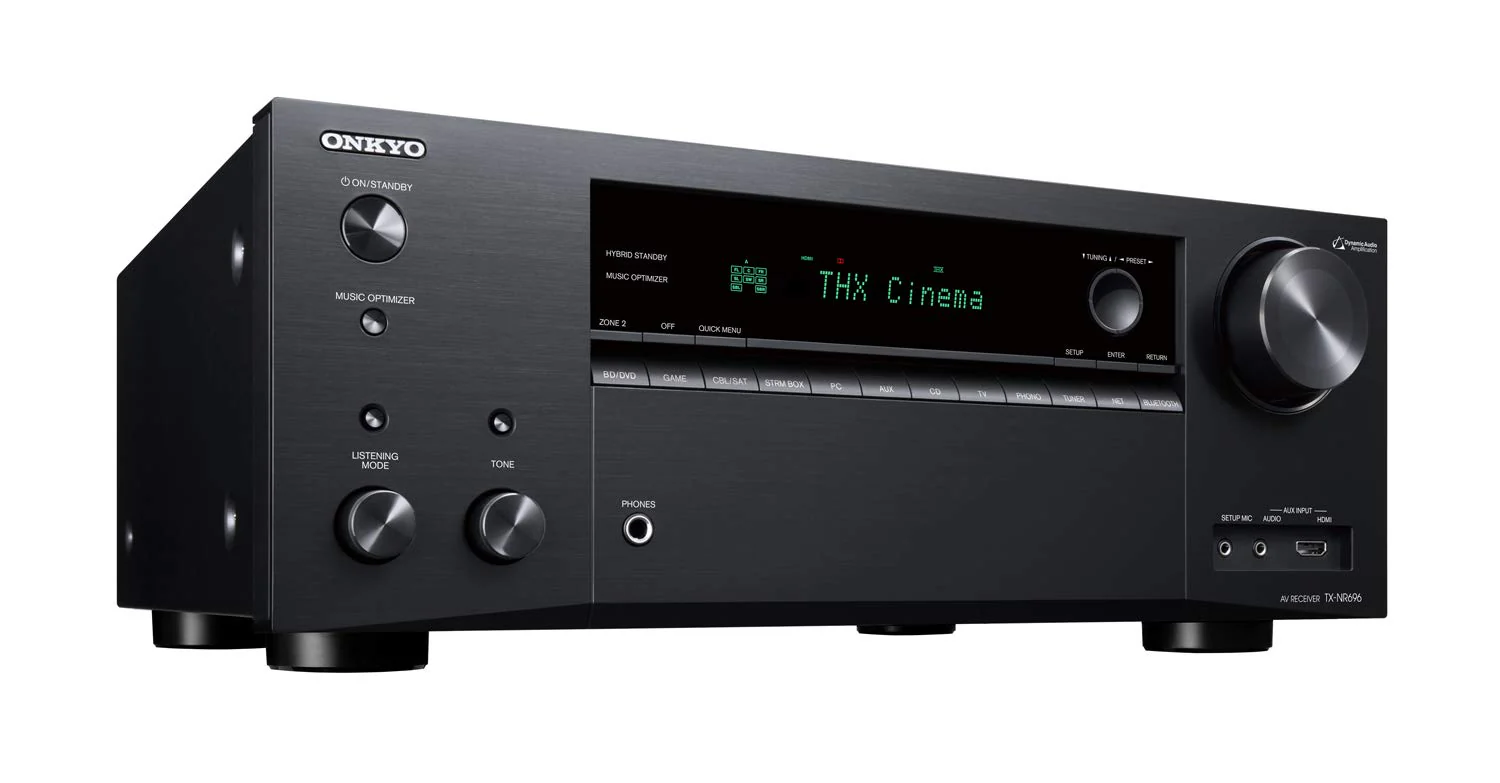 Onkyo TX-NR696 7.2 Channel THX Certified Select 4K Atmos Sonos DTS:X Bluetooth 1225W A/V Receiver (Certified Refurbished) - Image 2