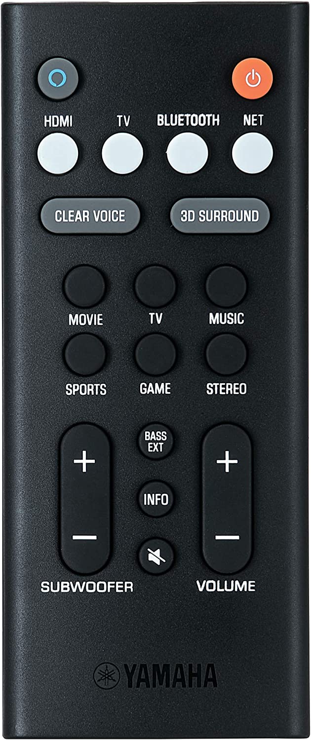 Yamaha Yas-109 Sound Bar with Built-In Subwoofers, Bluetooth, Alexa Voice Control Built-In, Wi-Fi, HDMI Capable, HDMI ARC, DTS Virtual X, Spotify (Certified Refurbished) - Image 5